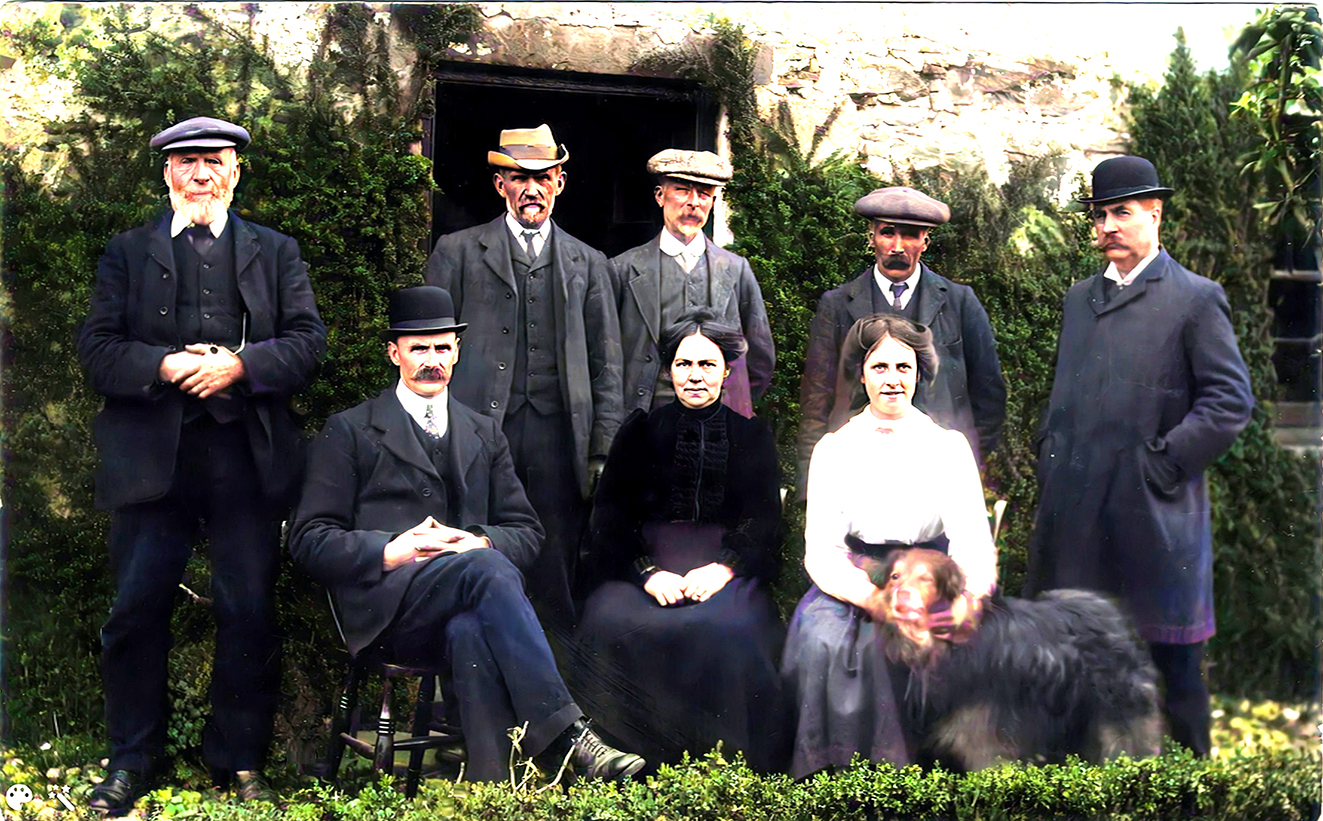 Photo of photos/Donald McLennan 1847-1915 Culcairn (1st Left) 1900s